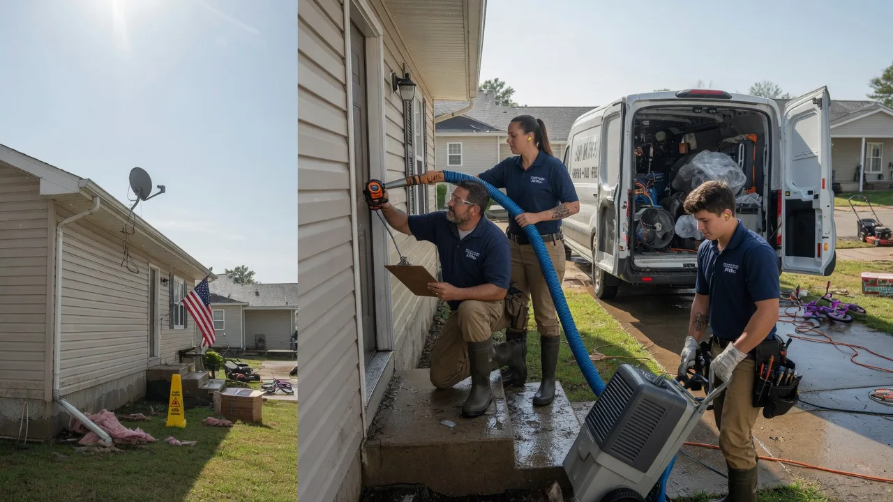 Ceiling Water Damage Restoration in Naples, TX near me